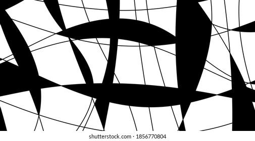 Hand drawn lines. Abstract pattern wave simple seamless, smooth pattern, web design, greeting card, textile, Technology background, Eps 10 vector illustration