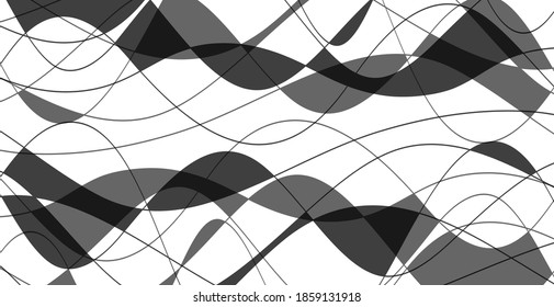 Hand drawn lines. Abstract pattern wave simple seamless, smooth pattern, web design, greeting card, textile, Technology background, Eps 10 vector illustration