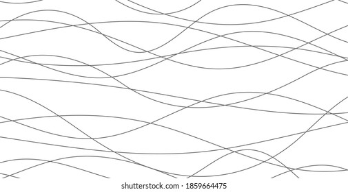 Hand drawn lines. Abstract pattern wave simple seamless, smooth pattern, web design, greeting card, textile, Technology background, Eps 10 vector illustration