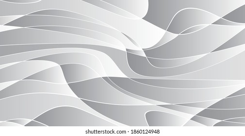 Hand drawn lines. Abstract pattern wave simple seamless. Design for web, greeting card, textile, Technology background, Eps 10 vector illustration