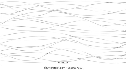 Hand drawn lines. Abstract pattern wave simple seamless, smooth pattern, web design, greeting card, textile, Technology background, Eps 10 vector illustration