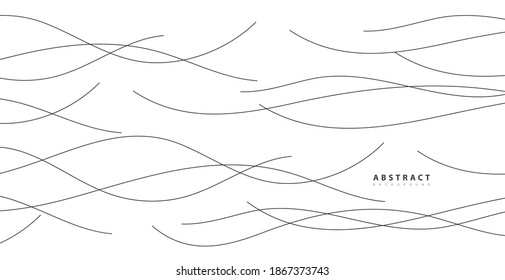 Hand drawn lines. Abstract pattern wave simple seamless, smooth pattern, web design, greeting card, textile, Technology background, Eps 10 vector illustration