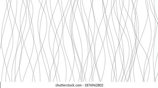 Hand drawn lines. Abstract pattern wave simple seamless, smooth pattern, web design, greeting card, textile, Technology background, Eps 10 vector illustration