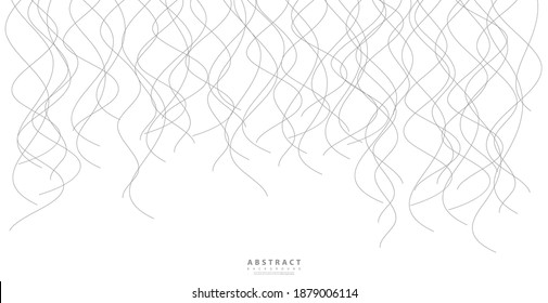 Hand drawn lines. Abstract pattern wave simple, smooth pattern, web design, greeting card, textile, Technology background, Eps 10 vector illustration