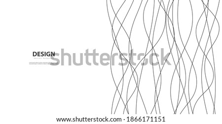 Hand drawn lines. Abstract pattern wave simple seamless, smooth pattern, web design, greeting card, textile, Technology background, Eps 10 vector illustration Сток-фото © 