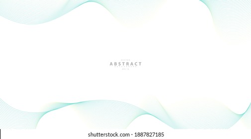 Hand drawn lines. Abstract wavy stripes on a white background isolated. Wave line art, Curved smooth design. Vector illustration EPS 10.