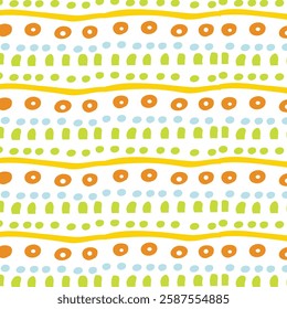 Hand Drawn Lines in Cheerful Colors