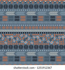 Hand drawn lines and flower abstract stripe Sketch vector illustration design for fashion,fabric,wallpaper , and all prints on stylish grey