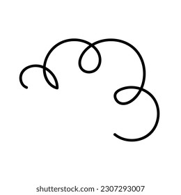 hand drawn lines, line doodle, curve, spiral line