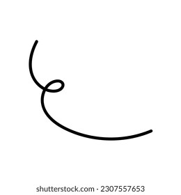 hand drawn lines, line doodle, curve, spiral line
