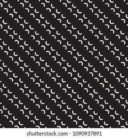 Hand drawn lines seamless grungy pattern. Abstract geometric repeating tile texture in black and white.