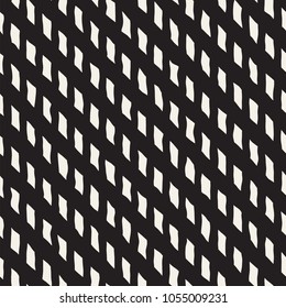 Hand drawn lines seamless pattern. Abstract geometric tiling background. Freehand black and white retro texture.