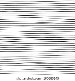 Hand Drawn Lines. Seamless Pattern.