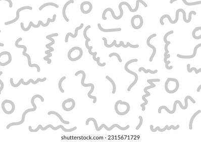 hand drawn lines seamless pattern background