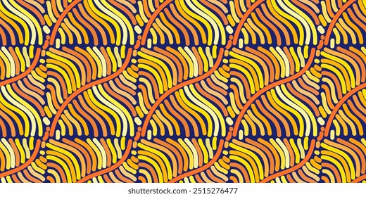 linhas desenhadas à mão, textura. Vetor de fundo sem emenda da arte de linha abstrata. design da arte de linha para a arte de parede, papel de parede, capa, pintura imprimível. Ilustração vetorial.