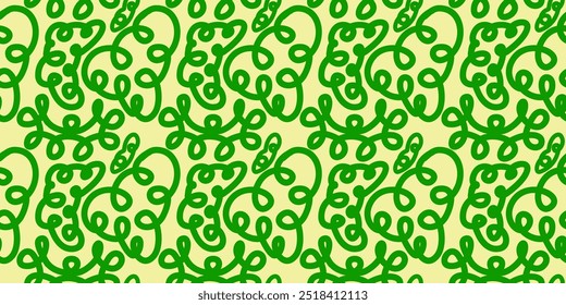 linhas desenhadas à mão, textura. Vetor de fundo sem emenda da arte de linha abstrata. design da arte de linha para a arte de parede, papel de parede, capa, pintura imprimível. Ilustração vetorial.
