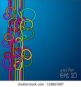Hand Drawn Lines texture background , EPS 10 vector