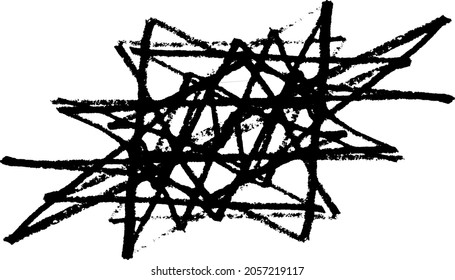 Hand drawn lines texture. Parallel and intersecting lines in abstract figures and patterns. Grunge textured effect. Black isolated on white background.Vector illustration. EPS10.
