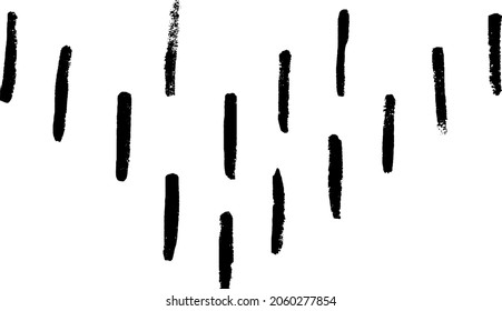 Hand drawn lines texture. Parallel and intersecting lines in abstract figures and patterns. Grunge textured effect. Black isolated on white background.Vector illustration. EPS10.