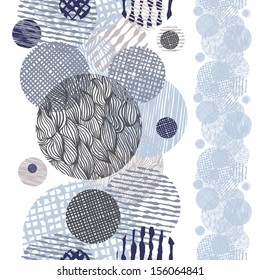 Hand drawn lines textures grunge style seamless pattern, vector hand drawn background.