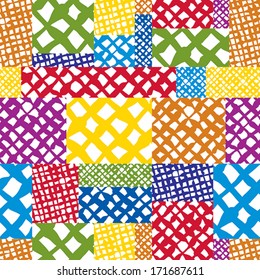 Hand drawn lines textures seamless pattern, vector hand drawn background.