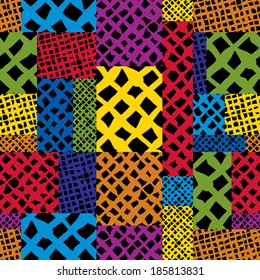 Hand drawn lines textures seamless pattern, vector hand drawn background.