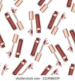 Hand drawn lip gloss