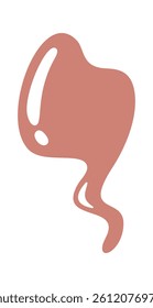 Hand drawn liquid concealer blot