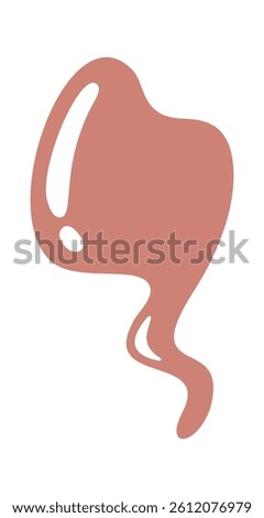 Hand drawn liquid concealer blot