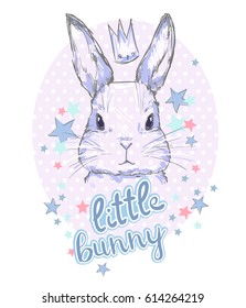 Hand drawn little bunny