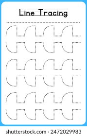 HAND DRAWN LNE TRACING PRACTICE FOR KIDS 
