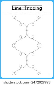 HAND DRAWN LNE TRACING PRACTICE FOR KIDS 