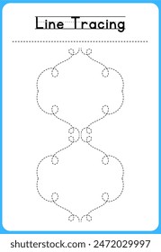 HAND DRAWN LNE TRACING PRACTICE FOR KIDS 