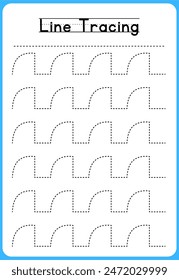HAND DRAWN LNE TRACING PRACTICE FOR KIDS 