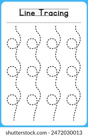 HAND DRAWN LNE TRACING PRACTICE FOR KIDS 