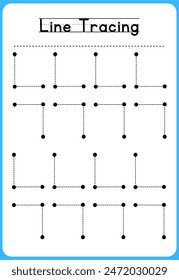 HAND DRAWN LNE TRACING PRACTICE FOR KIDS 