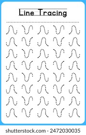HAND DRAWN LNE TRACING PRACTICE FOR KIDS 