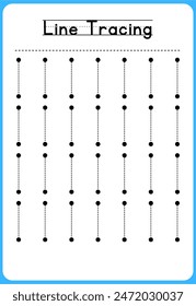 HAND DRAWN LNE TRACING PRACTICE FOR KIDS 
