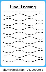 HAND DRAWN LNE TRACING PRACTICE FOR KIDS 