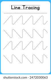 HAND DRAWN LNE TRACING PRACTICE FOR KIDS 