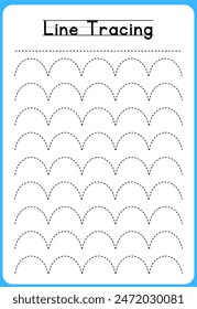 HAND DRAWN LNE TRACING PRACTICE FOR KIDS 