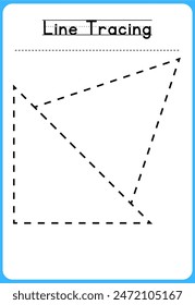HAND DRAWN LNE TRACING PRACTICE FOR KIDS 