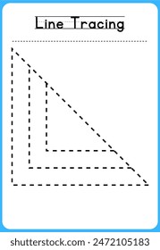 HAND DRAWN LNE TRACING PRACTICE FOR KIDS 