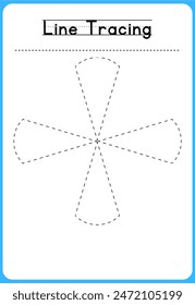 HAND DRAWN LNE TRACING PRACTICE FOR KIDS 