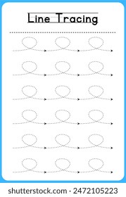 HAND DRAWN LNE TRACING PRACTICE FOR KIDS 