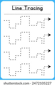 HAND DRAWN LNE TRACING PRACTICE FOR KIDS 