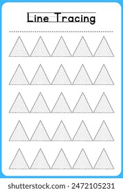 HAND DRAWN LNE TRACING PRACTICE FOR KIDS 