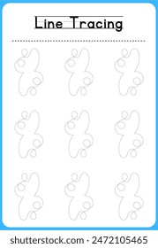 HAND DRAWN LNE TRACING PRACTICE FOR KIDS 