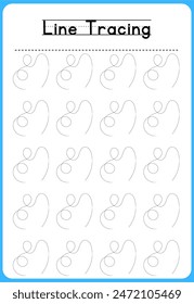 HAND DRAWN LNE TRACING PRACTICE FOR KIDS 