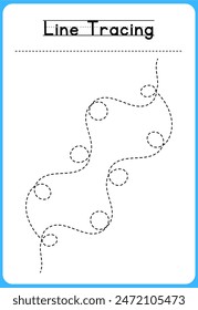 HAND DRAWN LNE TRACING PRACTICE FOR KIDS 